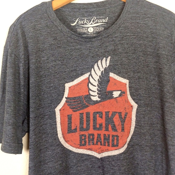 Lucky Brand Other - Lucky Brand Men's Large Gray & Red with Bird Logo